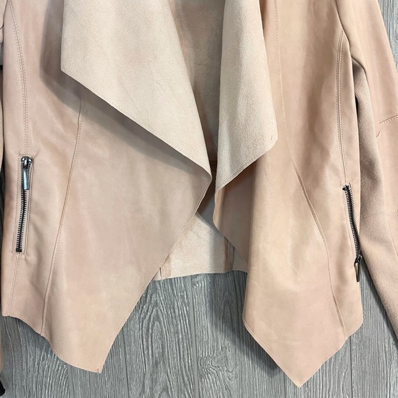 BAR III BAR 111 Slouchy Blush leather & suede Jacket Blazer Moto Sz XS - Picture 8 of 9